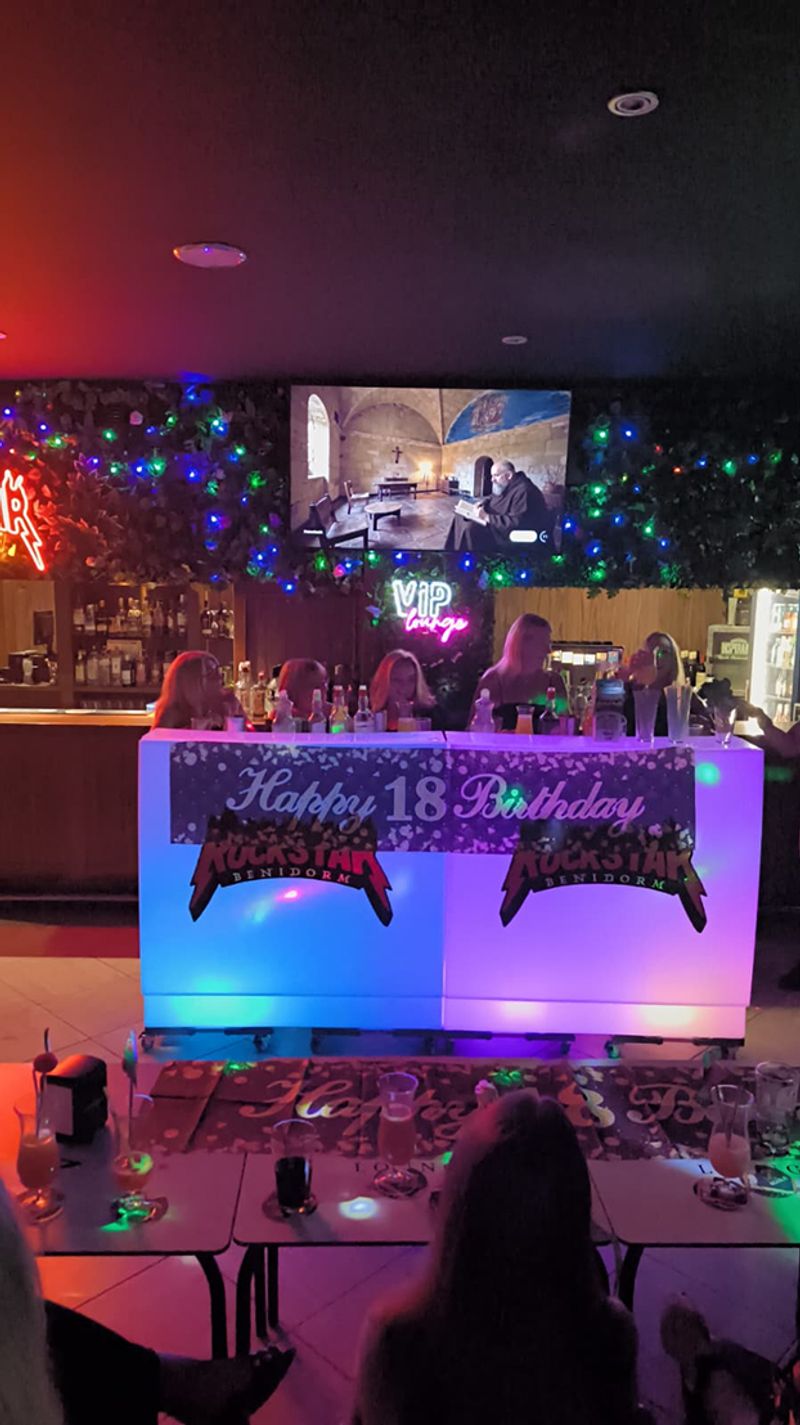 The VIP lounge at Rockstar Benidorm