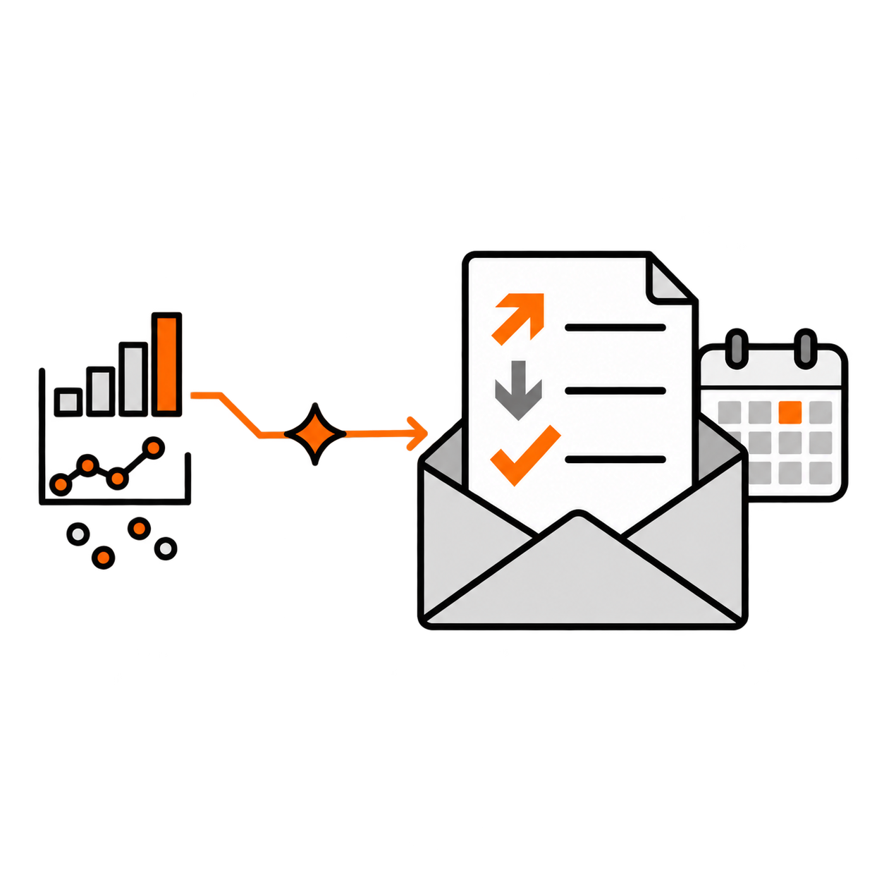 Weekly plain-English analytics summaries delivered by email.