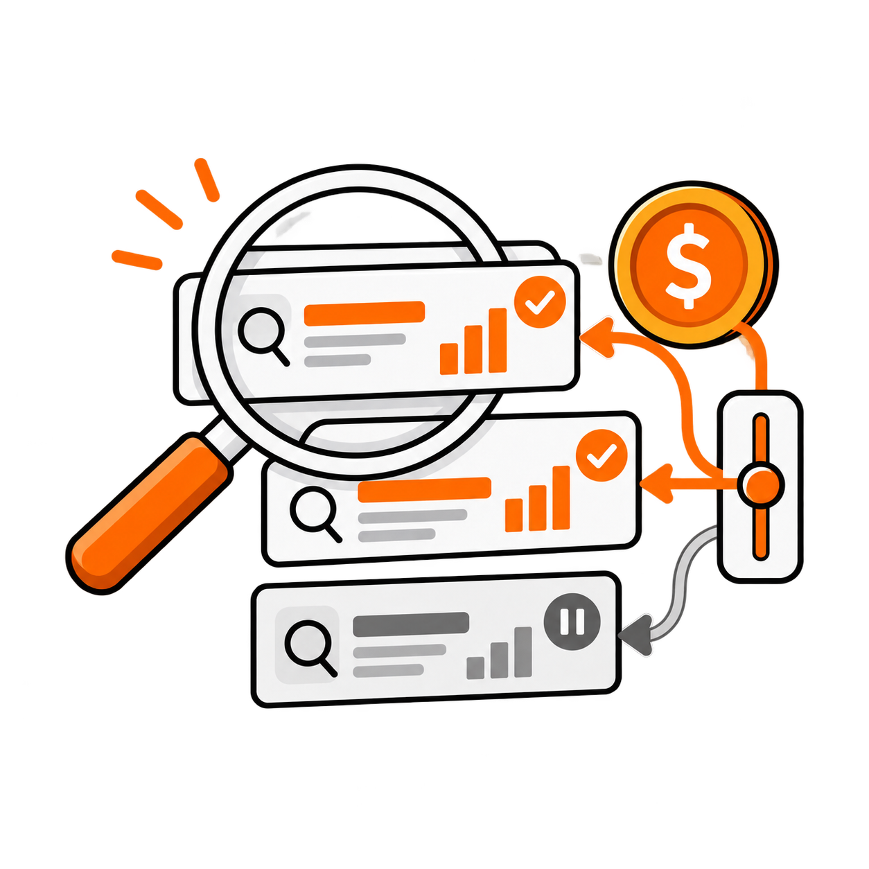 Underperforming ads paused while budget is directed to productive campaigns.