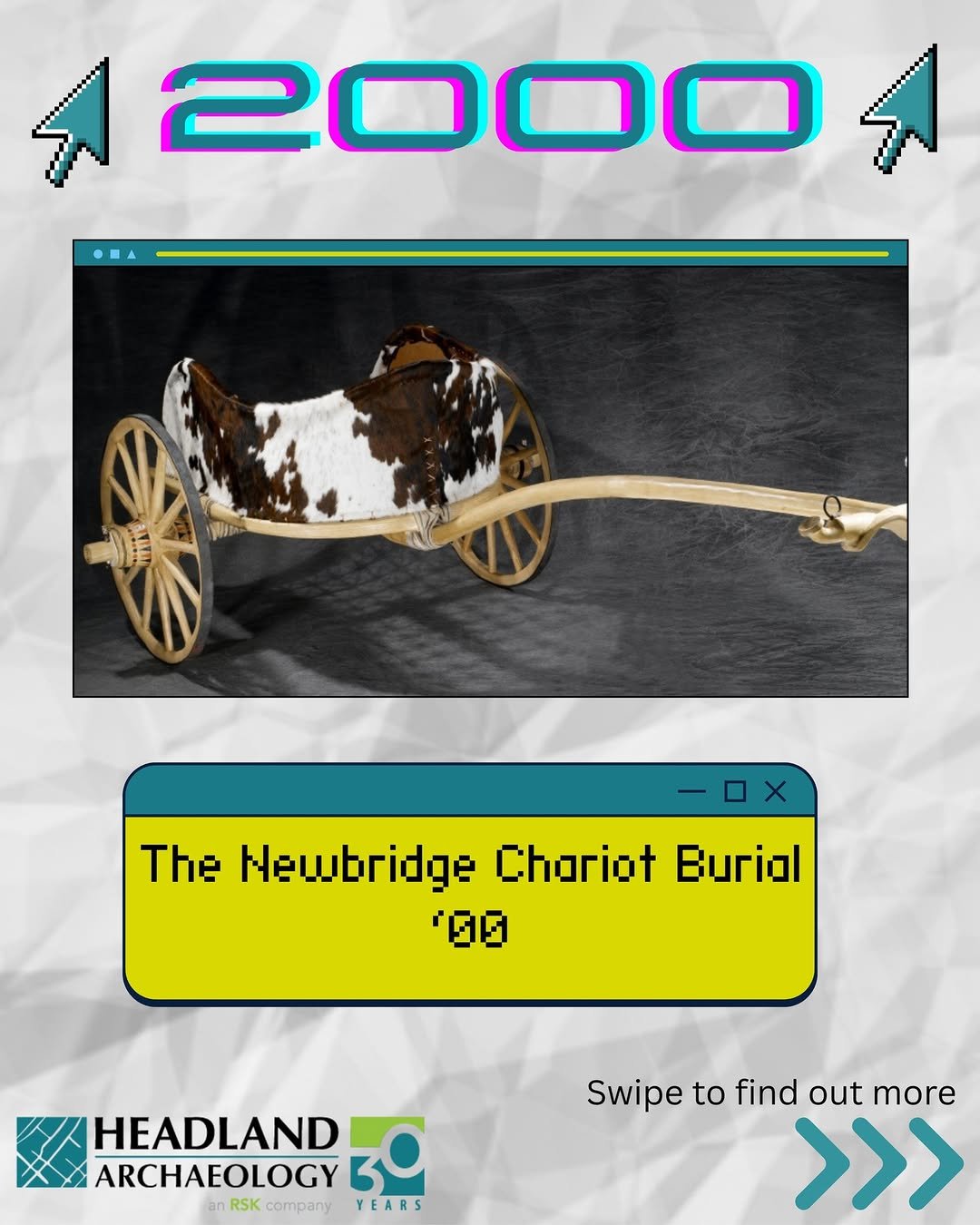 ❄️ While many viewed the year 2000 as the dawning of a ‘new era’, over in Newbridge (near Edinburgh Airport) Headland were more concerned with a much older era… the Iron Age specifically. 

🛞 What s…