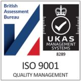 ISO 9001: British Assessment Bureau Quality Management Accreditation 8289