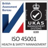ISO 45001: British Assessment Bureau Health and Safety Management Accreditation 8289