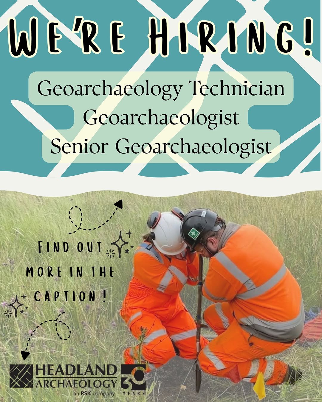 ❓ Did you know that here at Headland we have a dedicated, specialist geoarchaeology department?
🌱We are currently looking for skilled and motivated individuals to expand our highly qualified team,…