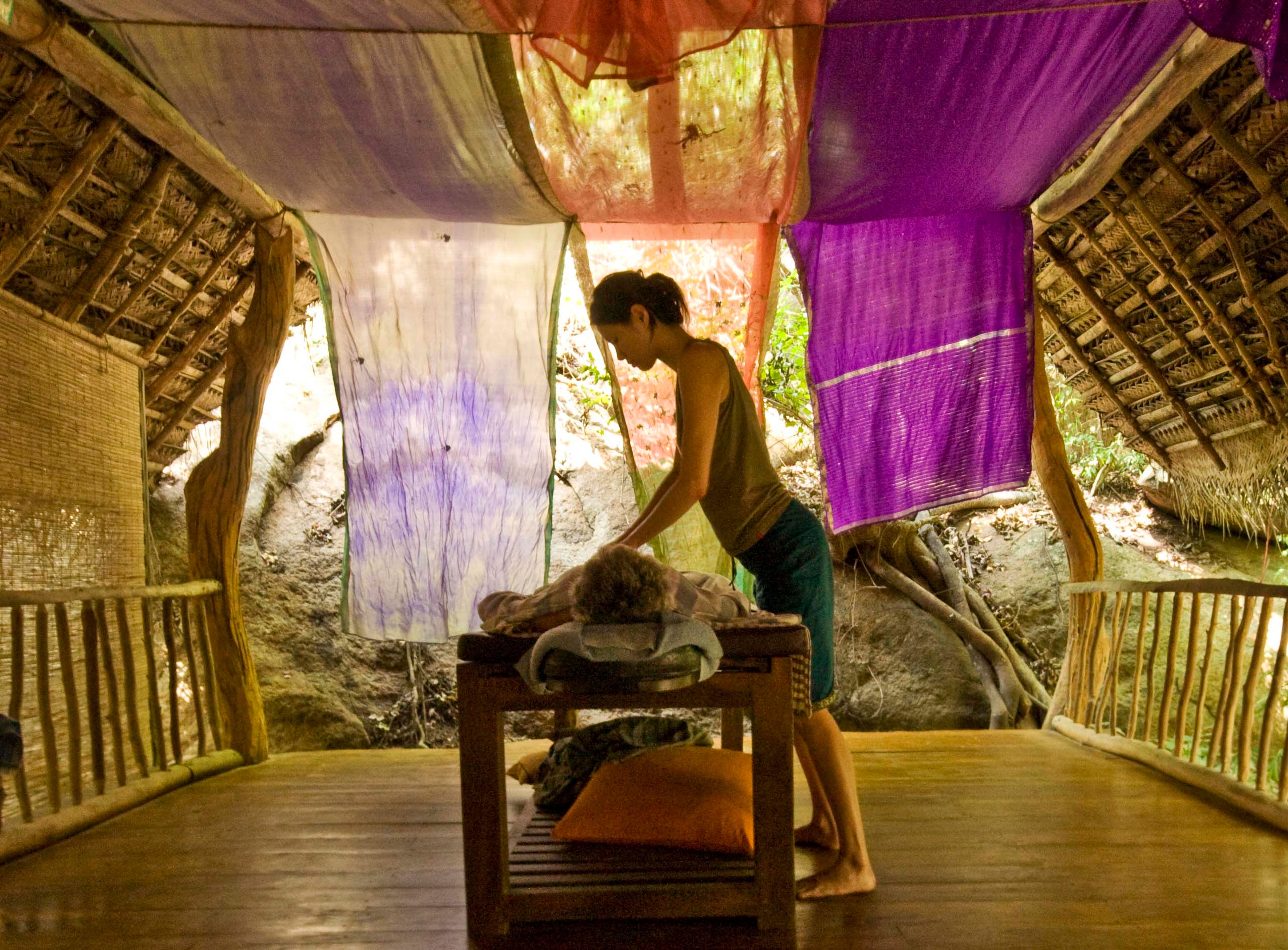 Abdominal massage at Ulpotha