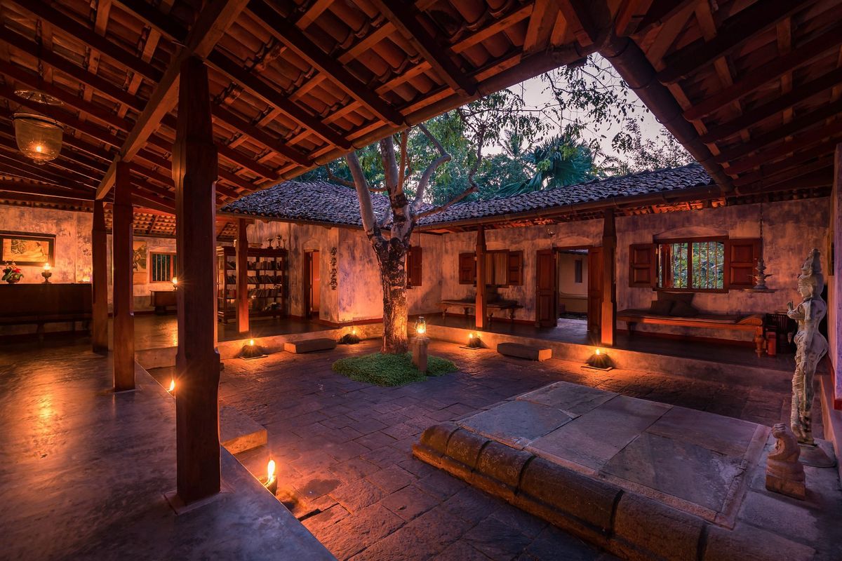 The courtyard in the Wallawa at Ulpotha