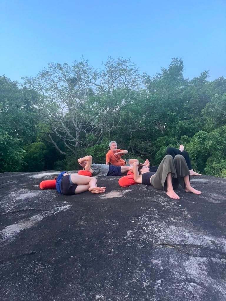 Yoga on the rocks