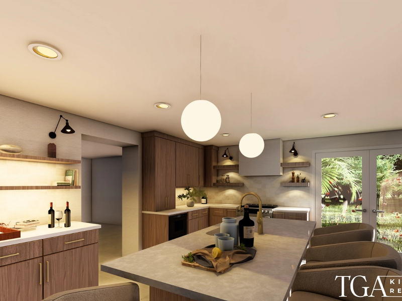 Finished kitchen remodel by TGA Kitchens and Remodeling
