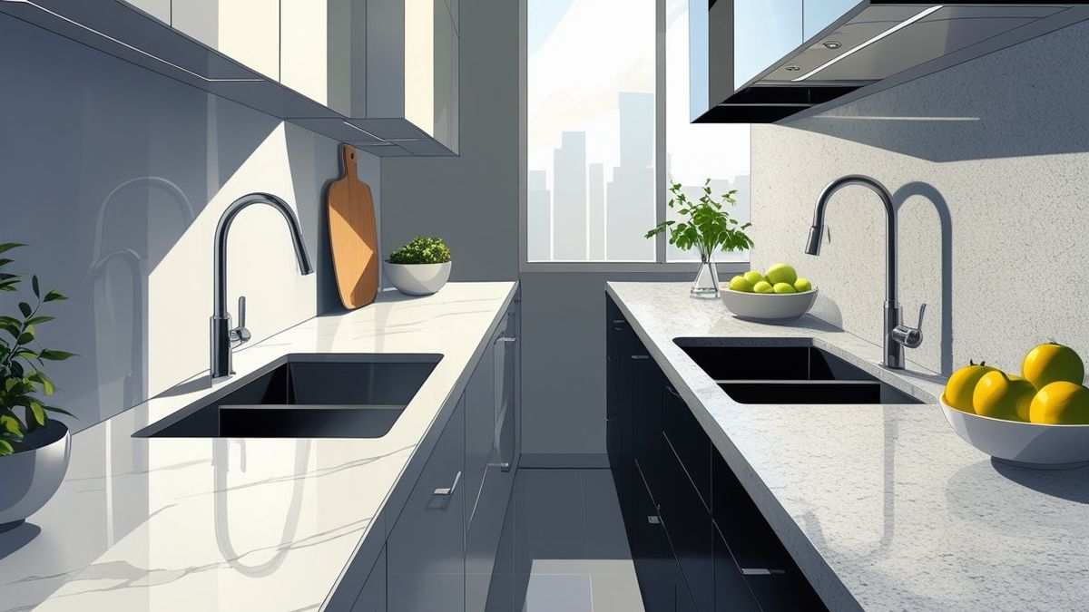 Porcelain vs Quartz Countertops: Clear Comparison of Durability, Maintenance, and Cost