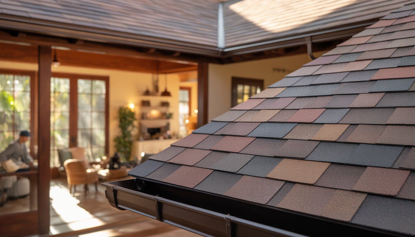 New asphalt shingle roof on a Tampa Bay home