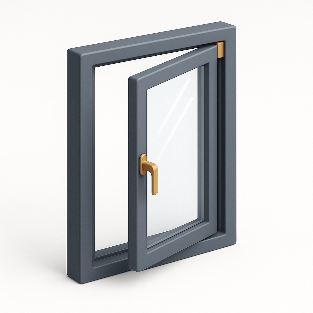 Casement Windows, 3D illustration