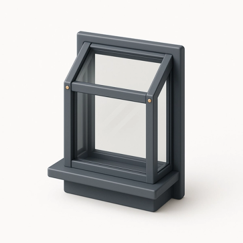 Garden Windows, 3D illustration