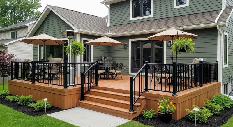 Completed deck delivered on schedule