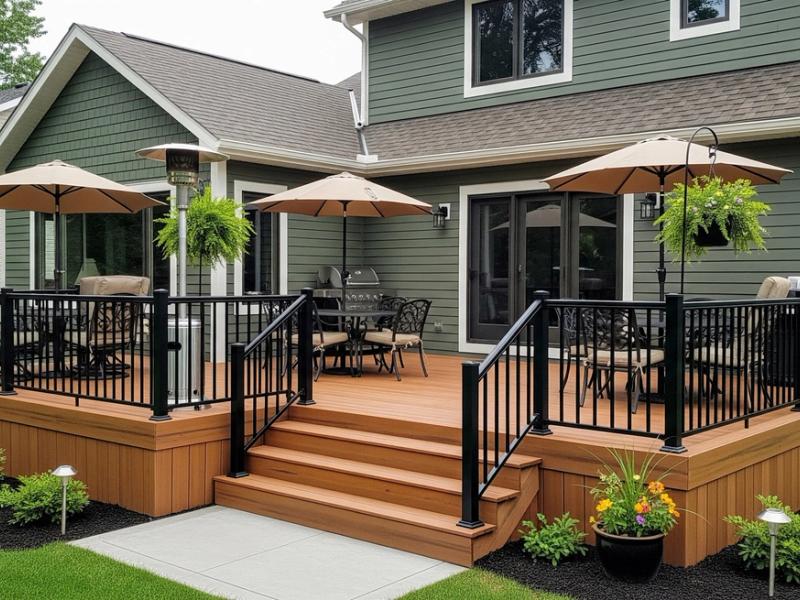 Completed deck delivered on schedule