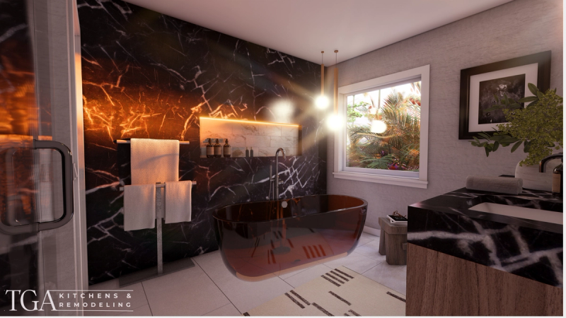 Master Bathroom Renovation, Contemporary Luxury