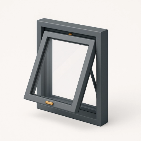 Awning Windows, 3D illustration