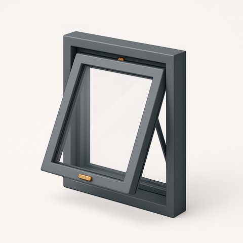 Awning Windows, 3D illustration