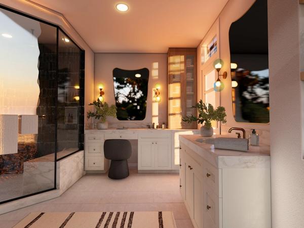 Modern Spa-Style Master Bathroom Renovation