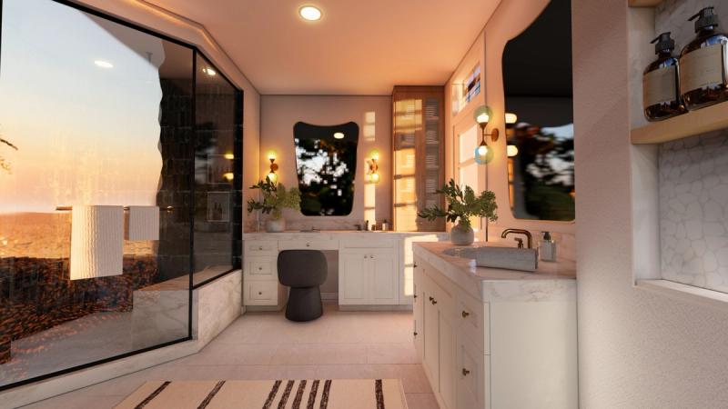 Modern Spa-Style Master Bathroom Renovation