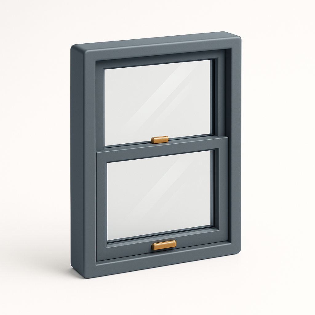Double Hung Windows, 3D illustration