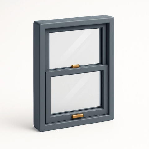 Double Hung Windows, 3D illustration