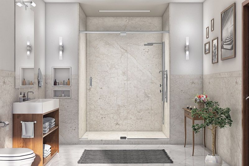 Acrylic shower systems