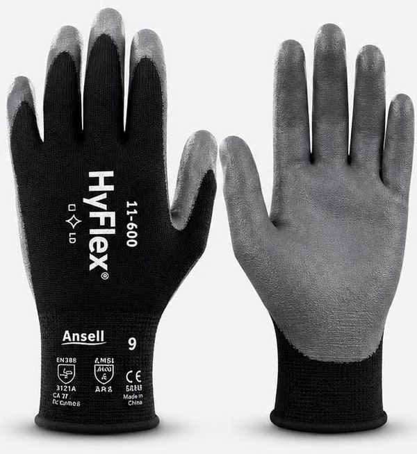 Guantes Ansell HyFlex 11-600 en nylon con recubrimiento de poliuretano