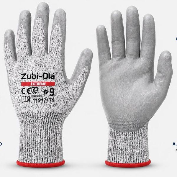 Guantes Zubi-Olá Extreme anticorte con recubrimiento de poliuretano, talla 9