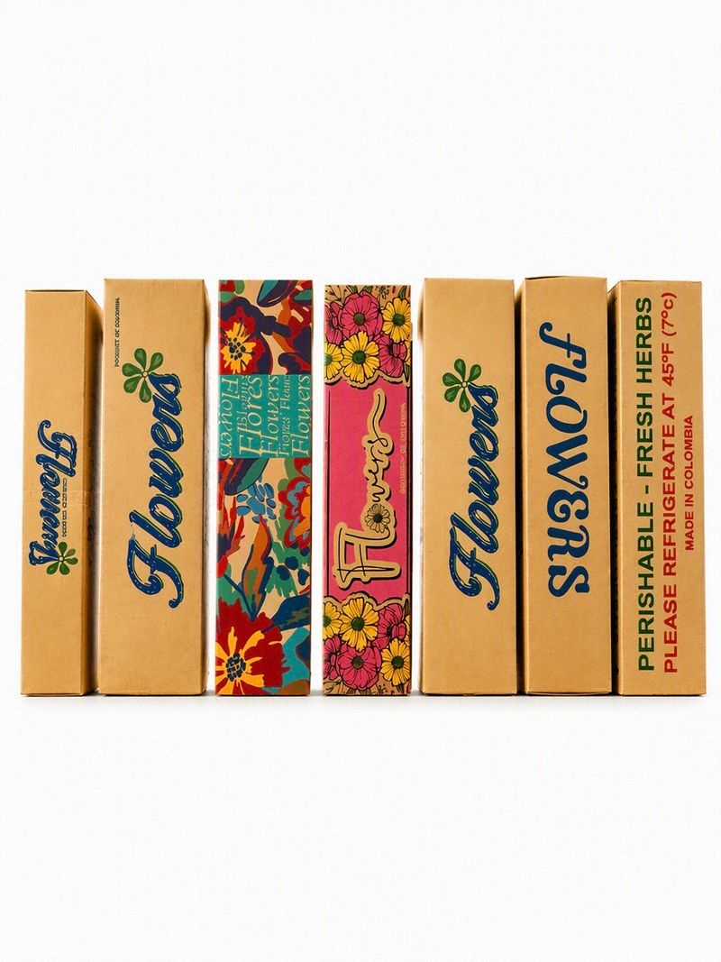 Cajas de cartón para flores de exportación