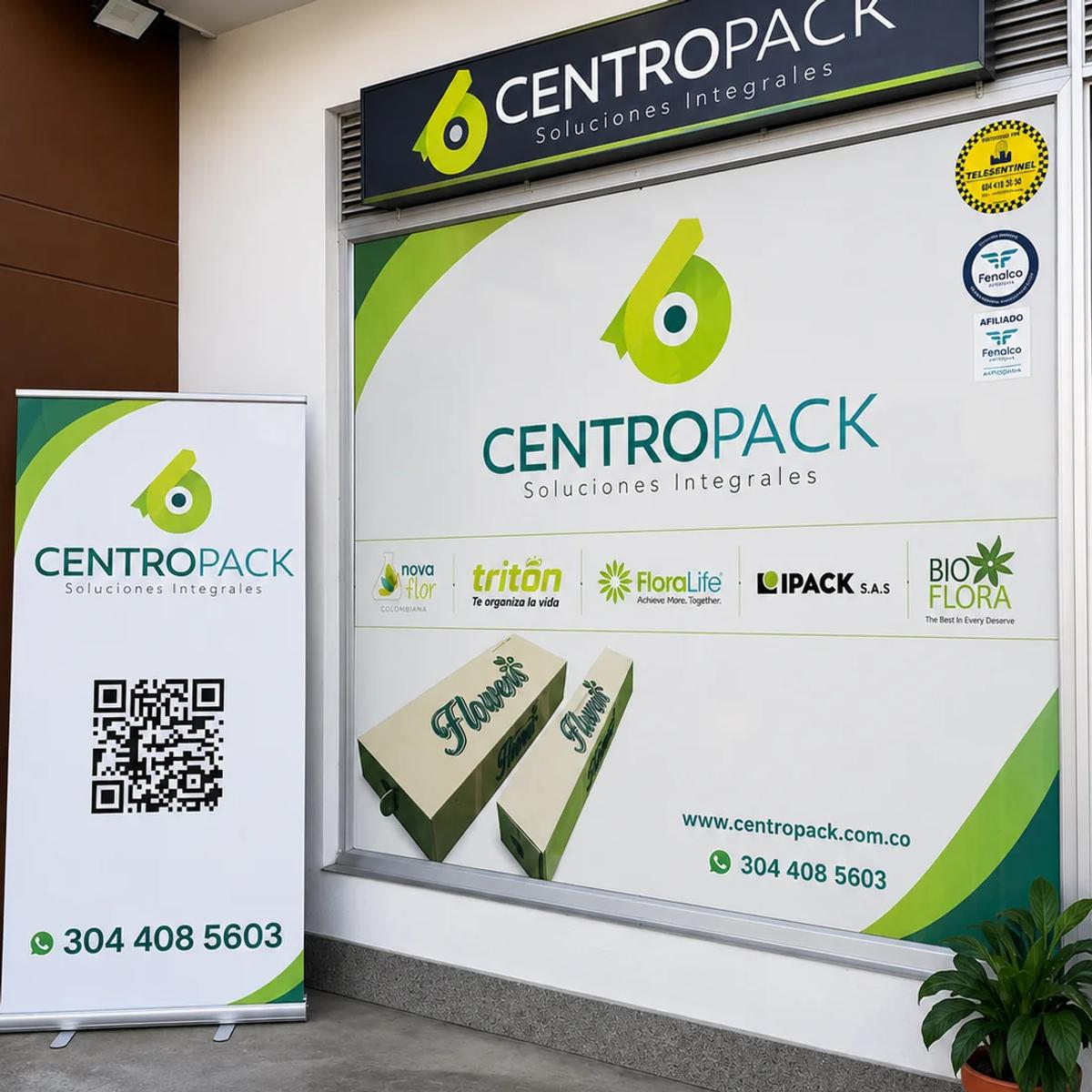 Fachada del punto físico de CentroPack