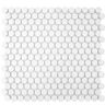 White Matte Penny Round