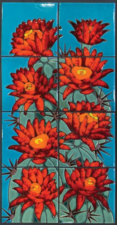 Hedgehog Blooms on Seamist