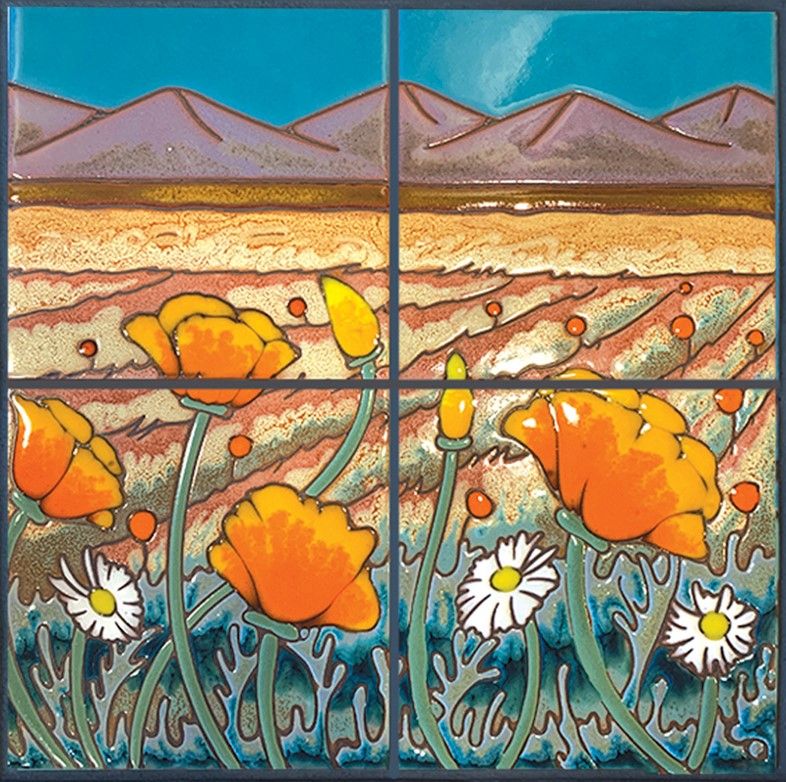 Poppies in Field