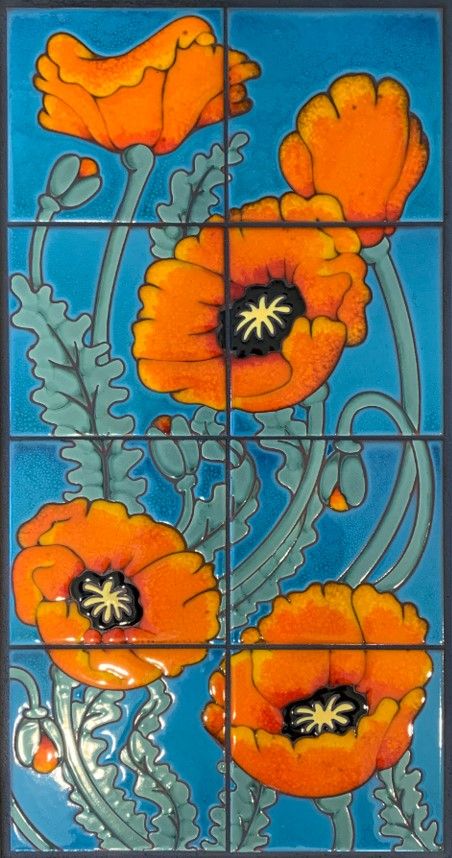 Right Poppies on Seamist