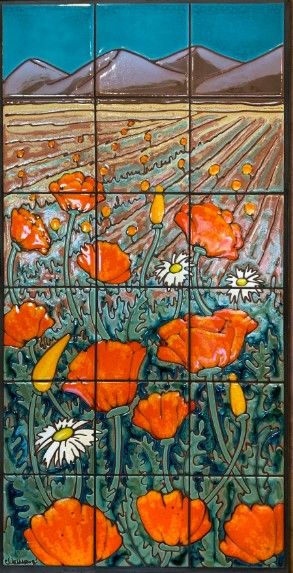 Poppies in Field
