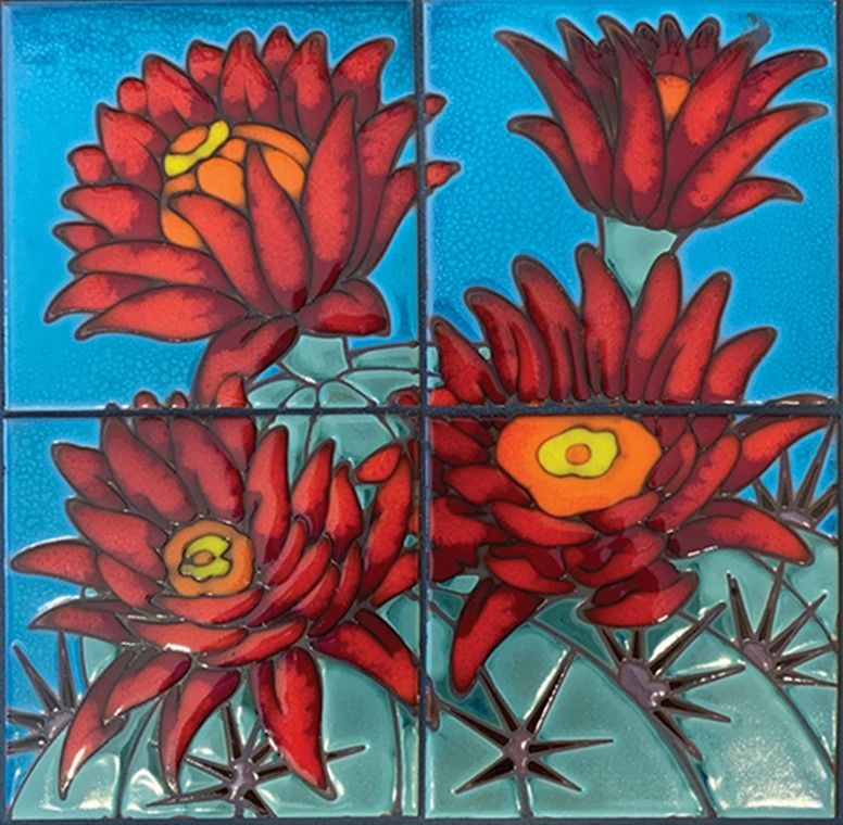 Hedgehog Blooms on Seamist