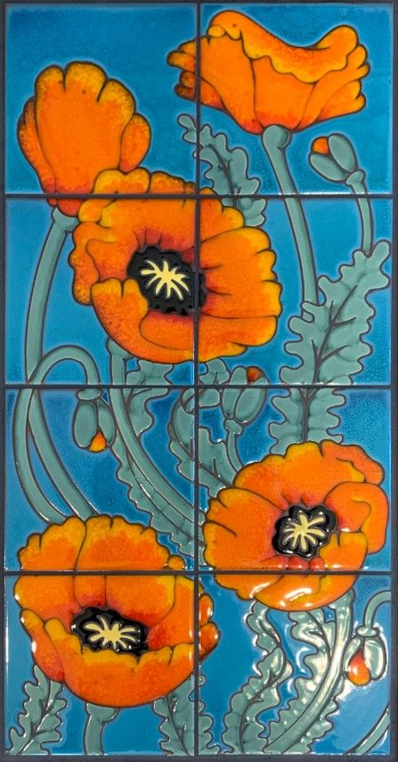 Middle Poppies on Seamist