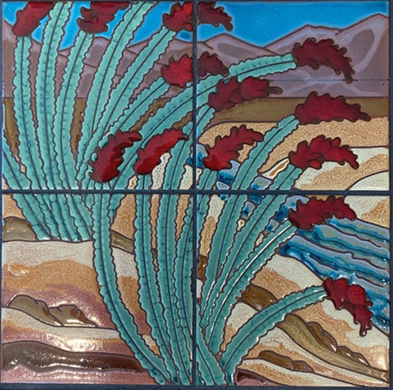 Ocotillo Riparian Scene