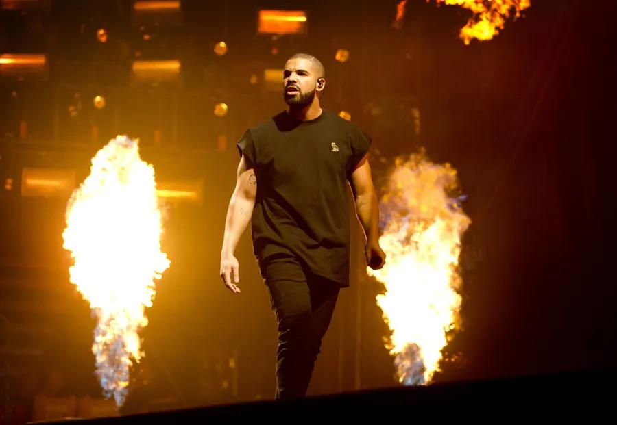 Drake performing