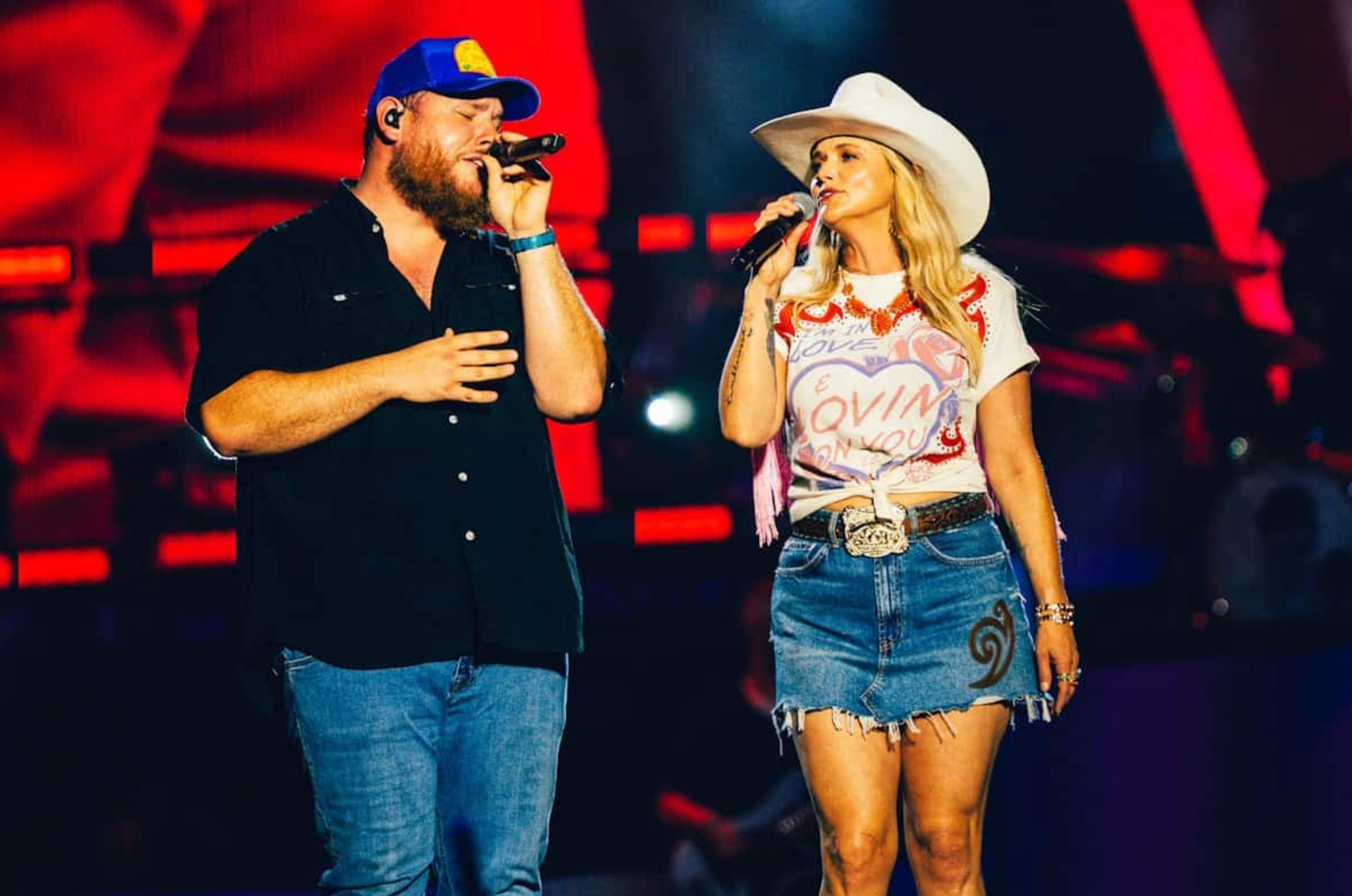 Luke Combs and Miranda Lambert