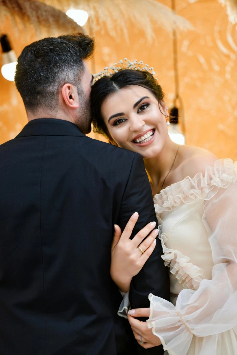 Sara & Daniel on their wedding day