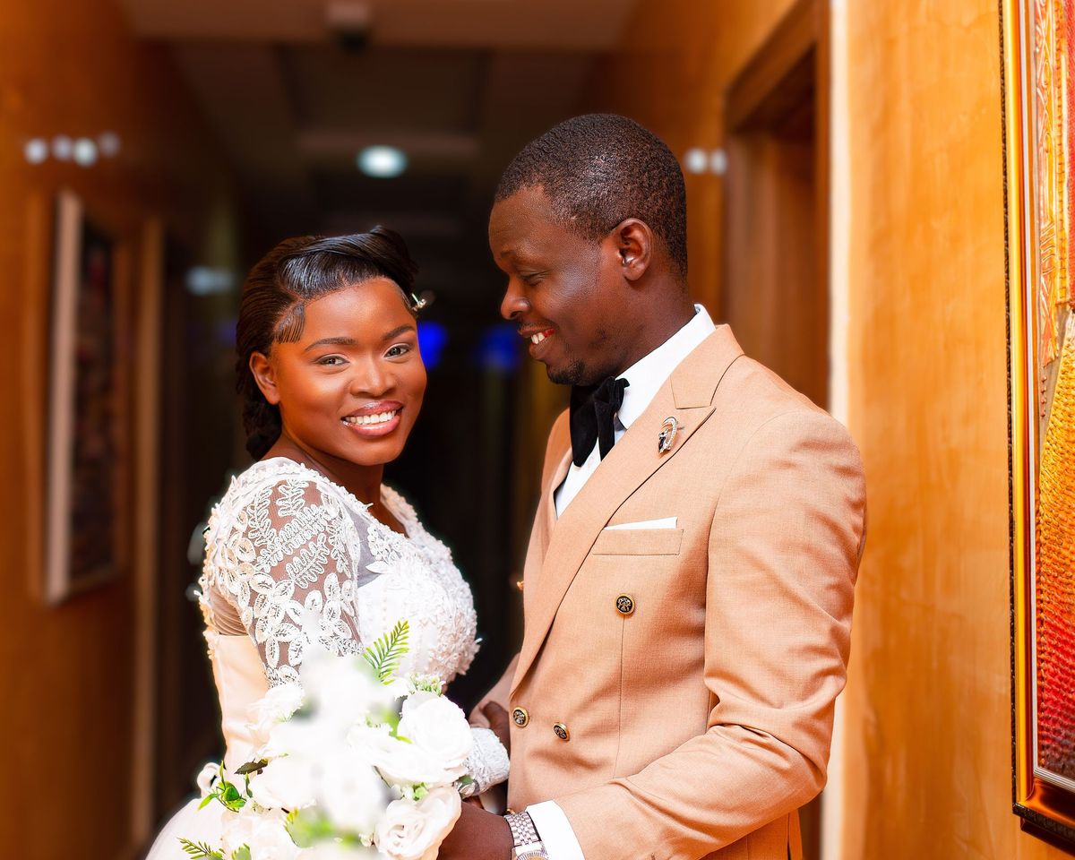 Wedding ceremony from the aisle