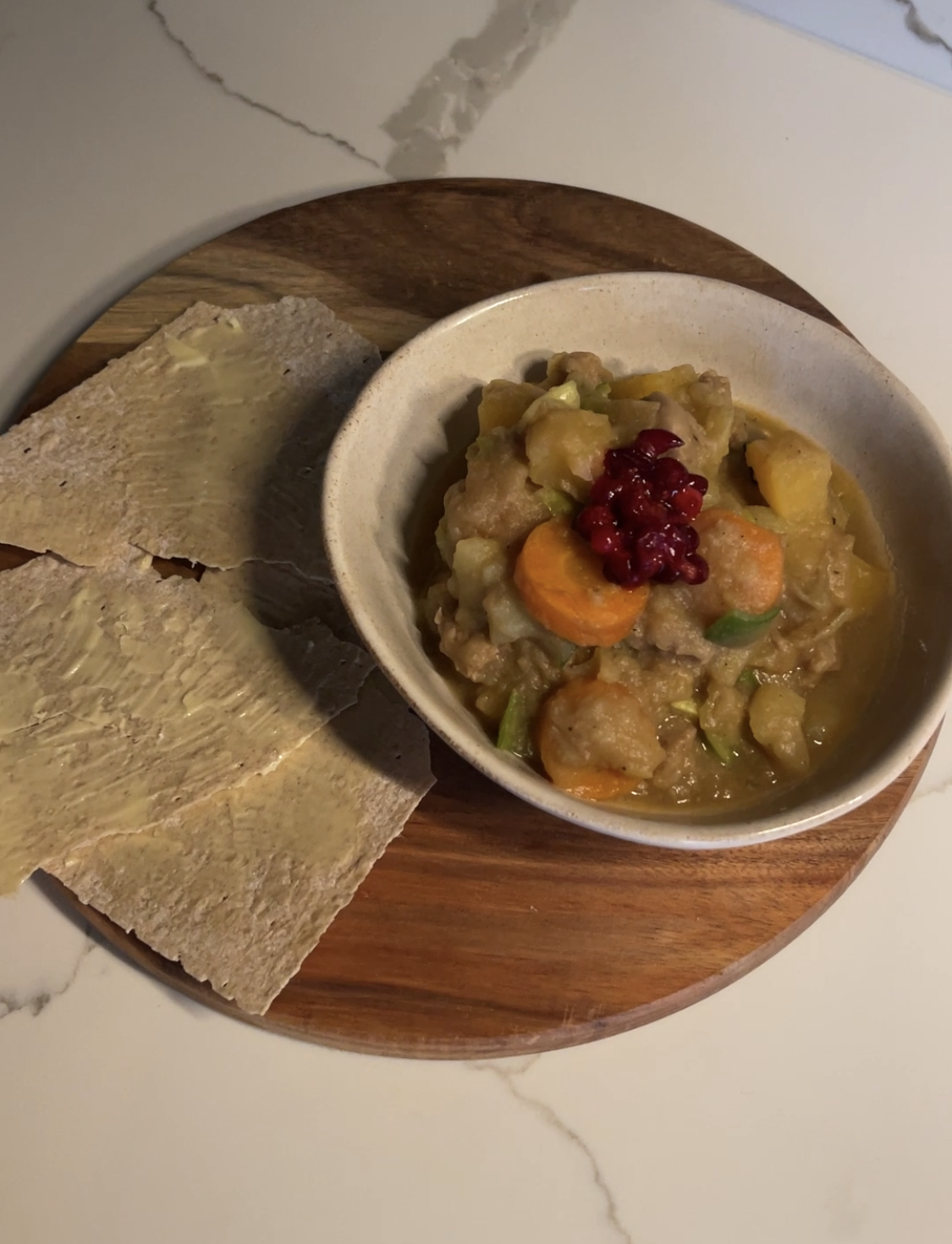 lapskaus med flattbrød  