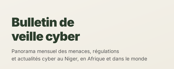 Bulletin de veille cyber N°6