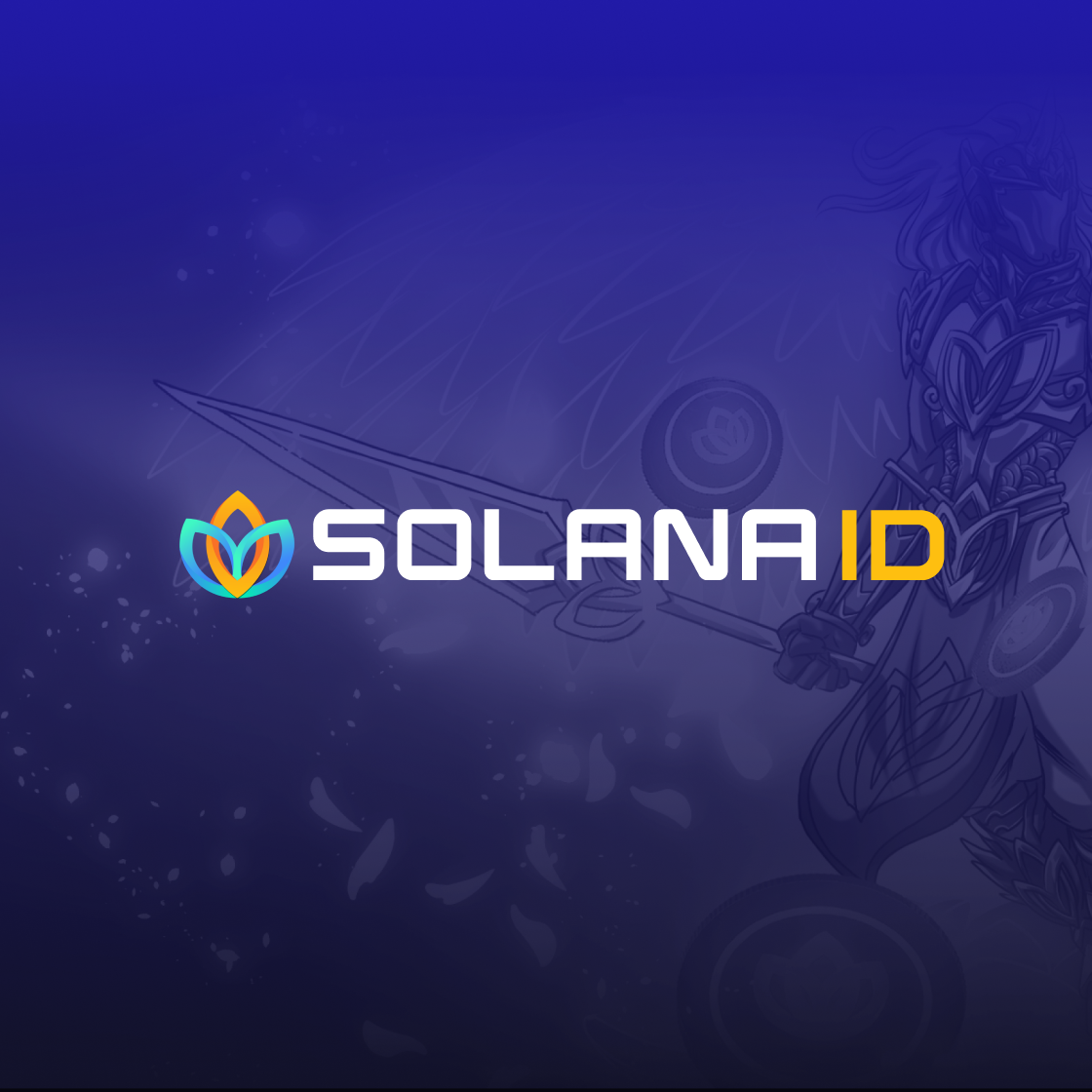 A logo of Solana ID