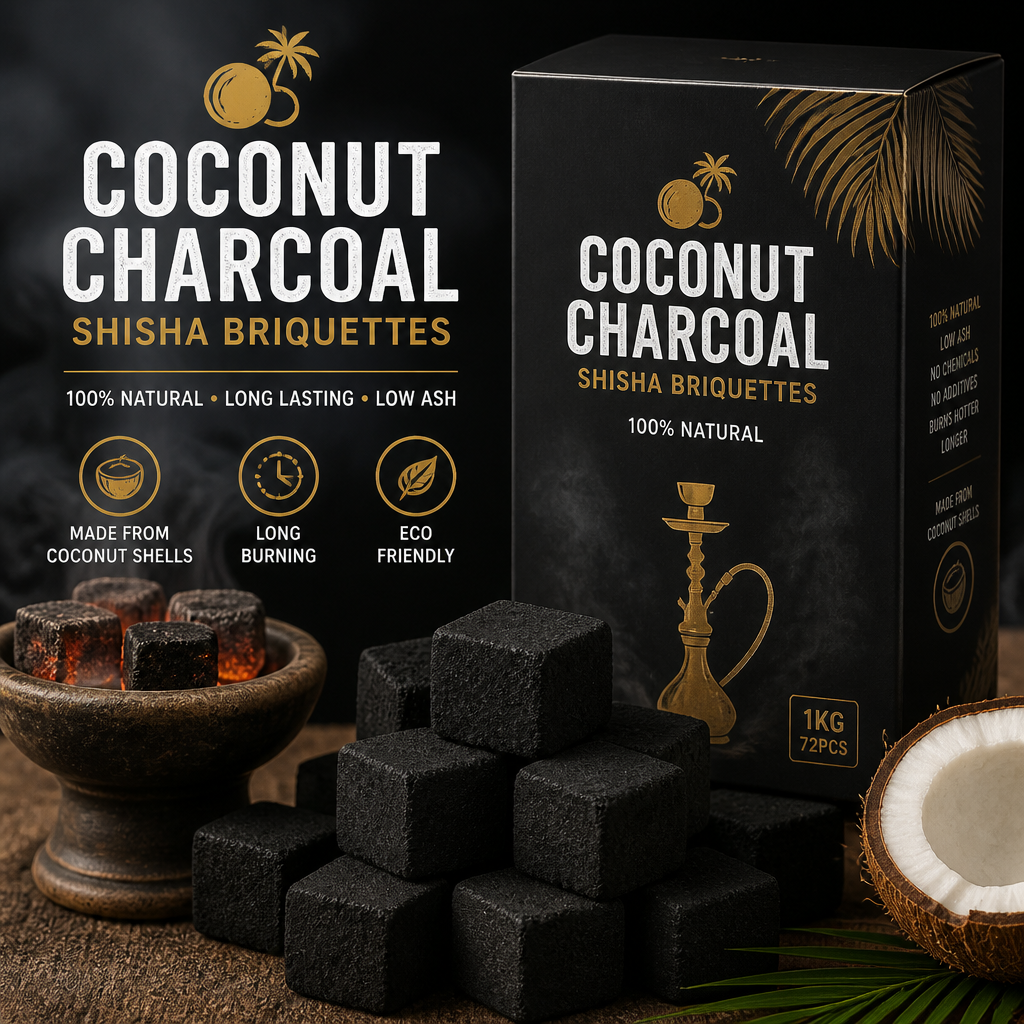 Coconut Charcoal Briquettes for Shisha: Why Shape, Ash Content, and Burn Time Matter for Import Buyers