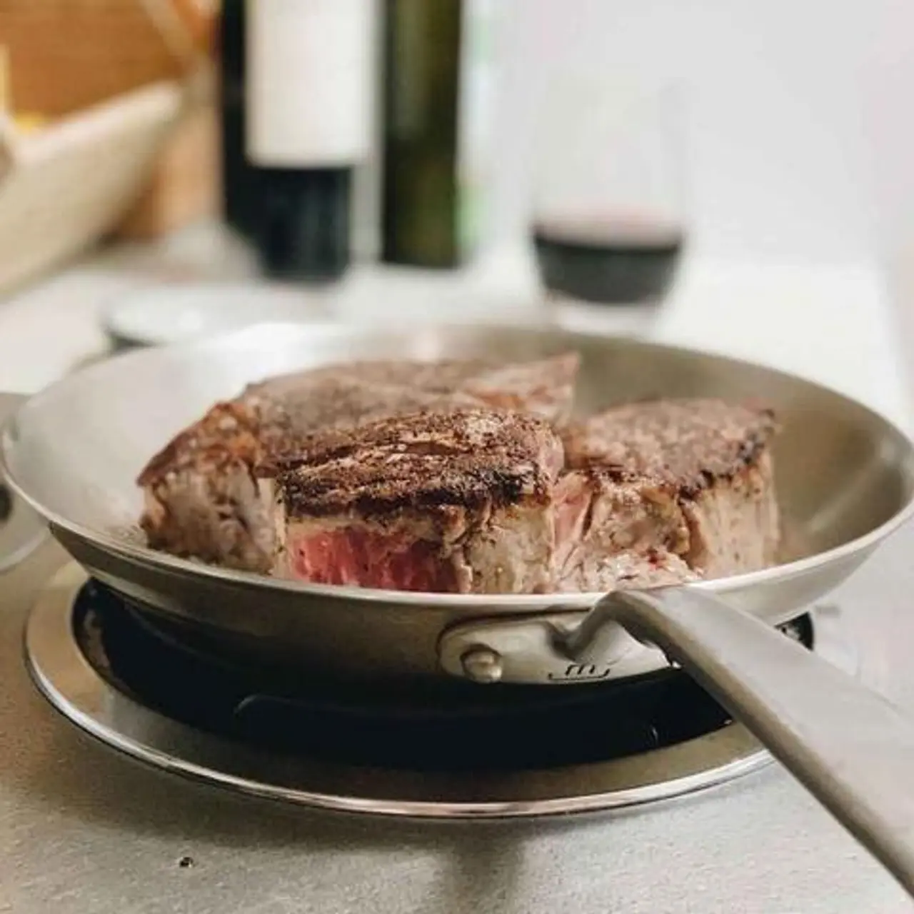 Pan-Seared, Butter-Basted Thick-Cut Steak Recipe