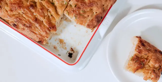 Caramelized Onion and Chive Focaccia