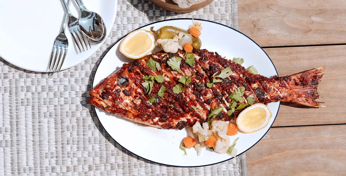 And make sure you serve your fish on a beautiful platter like this one. 