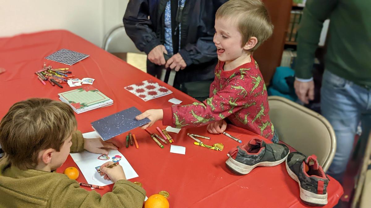 Saint Nicholas Day, Orthodox Children Write Cards and Share Chocolate Coins