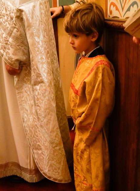 Even the youngest altar servers were able to stay energised through the long service